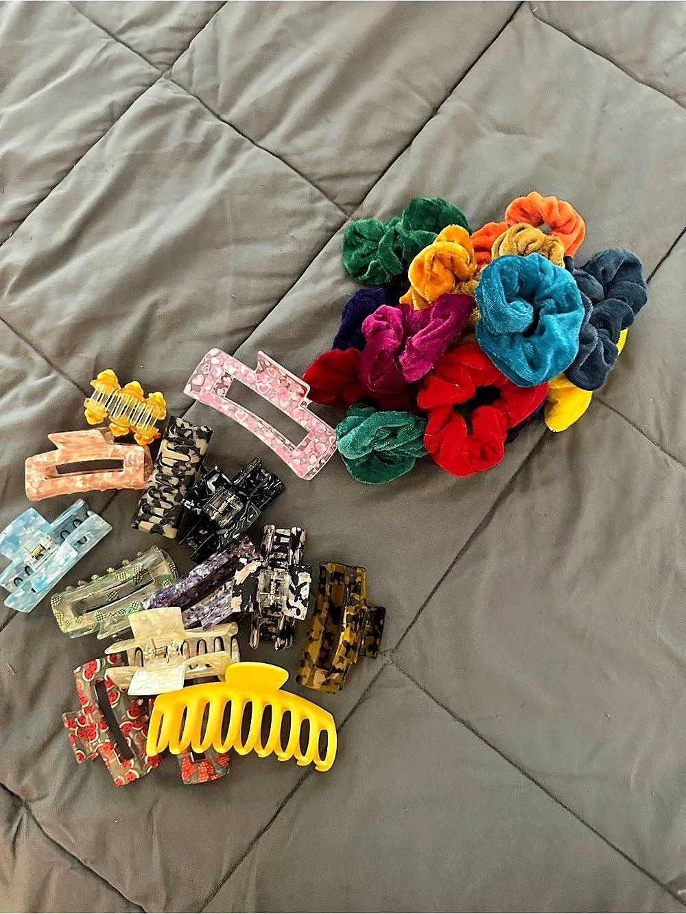 Random Collection of Claw Clips and Scrunchies